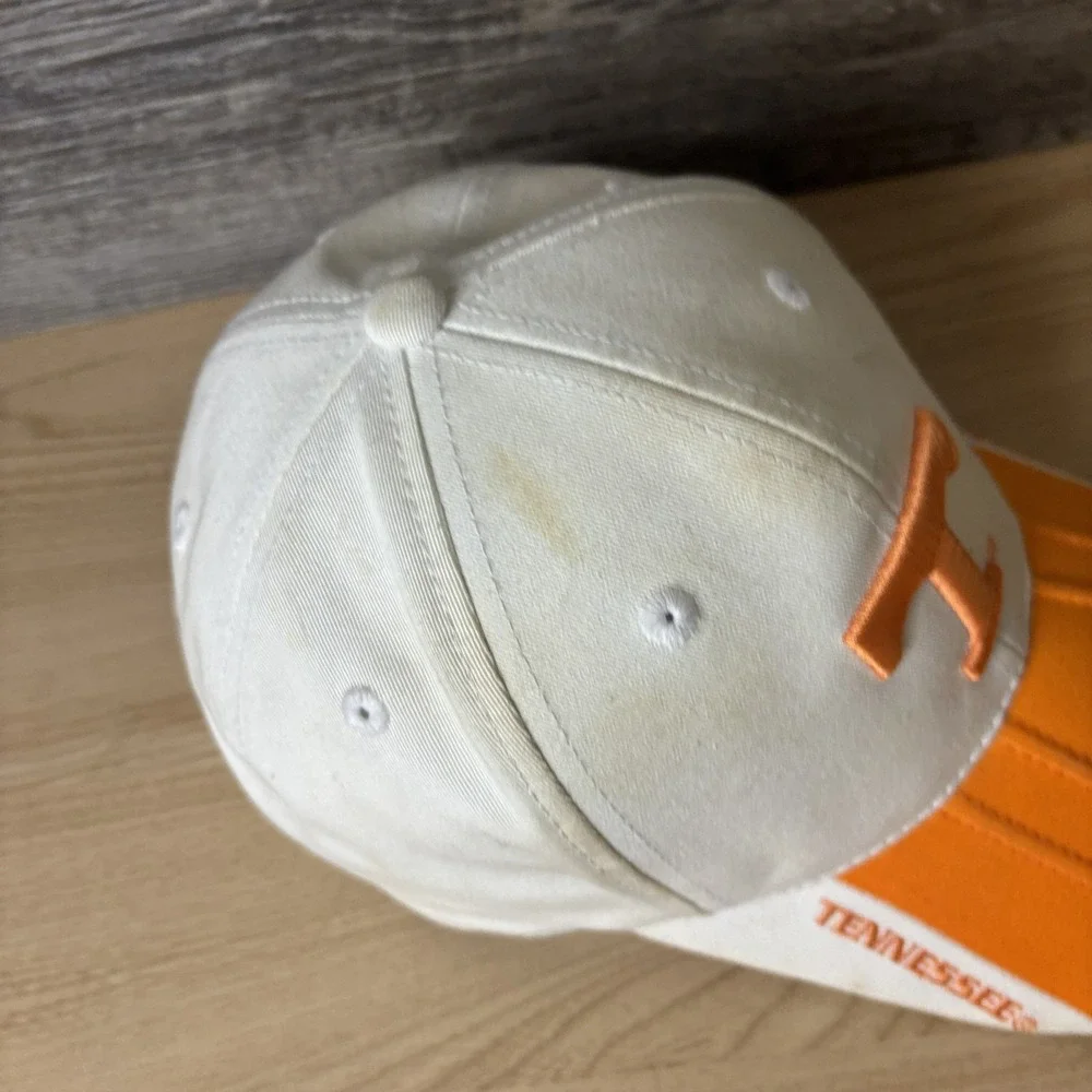 Tennessee Volunteers Hat Cap Strap Back Orange White NCAA Football Starter Mens